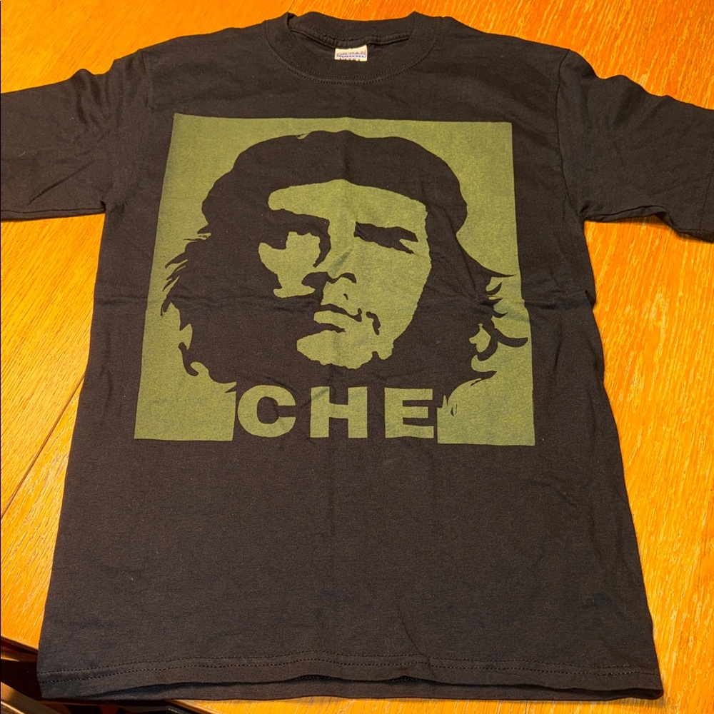 Gildan Black Tee with Olive Che Design